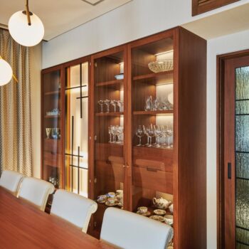 オーダー家具、東京、食器棚、チーク、リビング、ダイニング